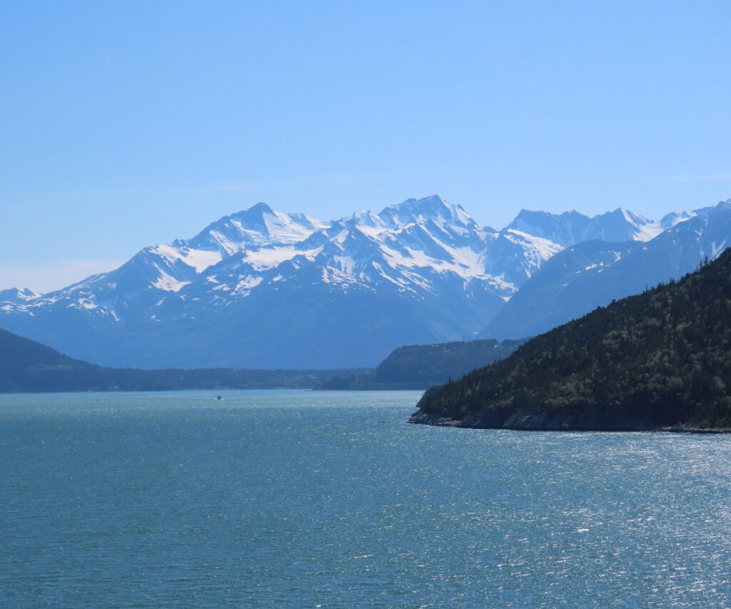 Scenic mountain landscape along Alaska's Inside Passage